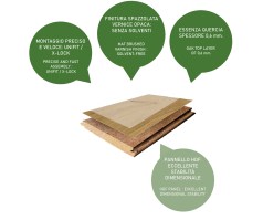 DIECI RLV  | Pavimento in legno spessore 10 mm.